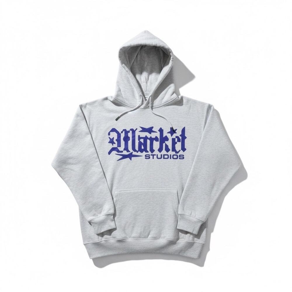 Market Studios Pixelated Logo Heavyweight Hoodie [Size Large]